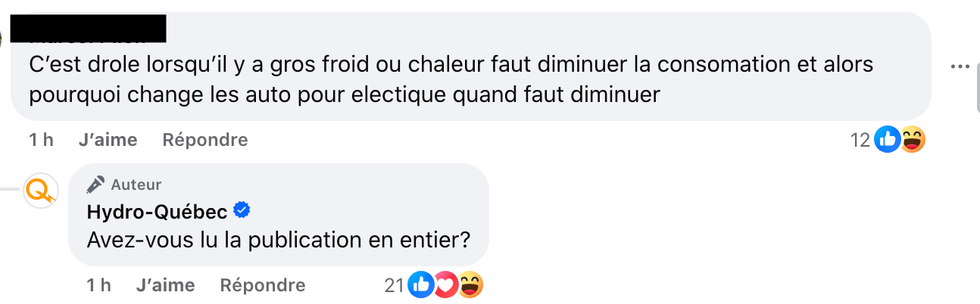 Capture d'\u00e9cran Hydro-Qu\u00e9bec.