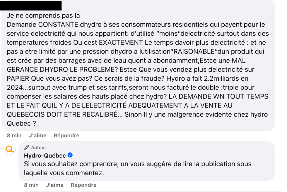 Capture d'\u00e9cran Hydro-Qu\u00e9bec.