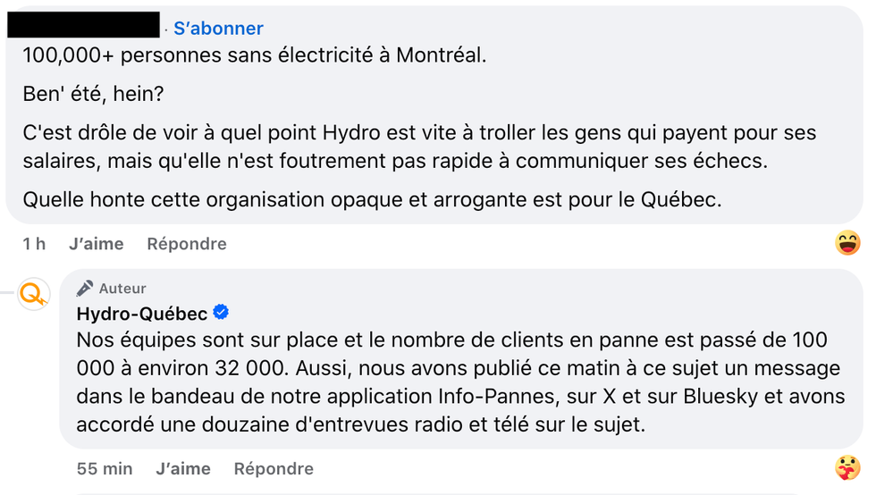 Capture d'\u00e9cran Hydro-Qu\u00e9bec.