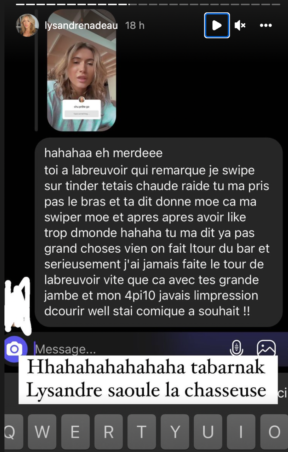 Capture d'\u00e9cran Instagram.