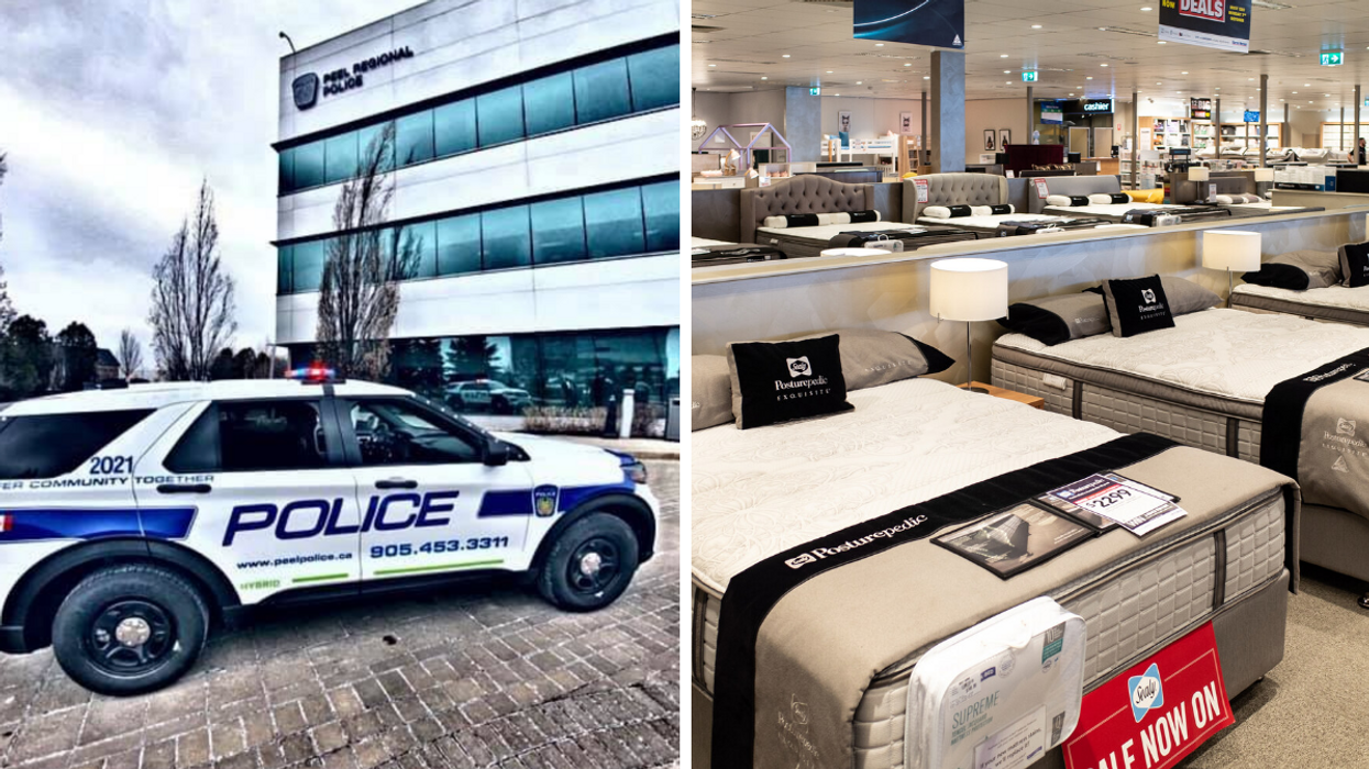 Car Crash At Mississauga Mattress Store Led To No Injuries, Thanks To The Bedding