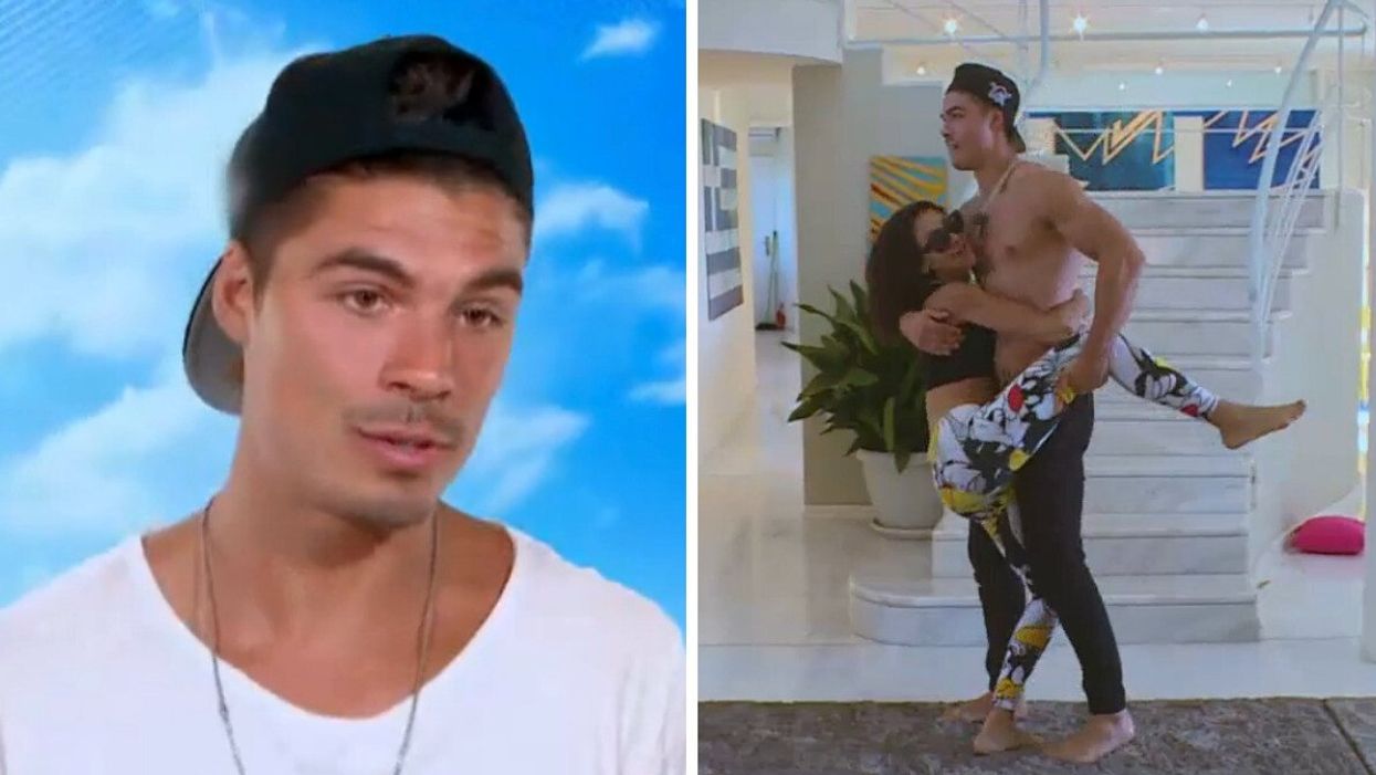 Carl Charron. Droite : Carl et Rania de Les Vacances des Anges.