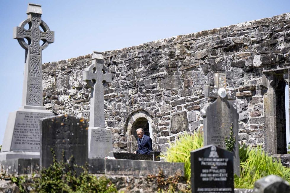Carney visiting family's ancestral home in Ireland