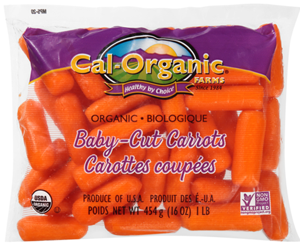 Carottes biologiques de la marque Cal-Organic.