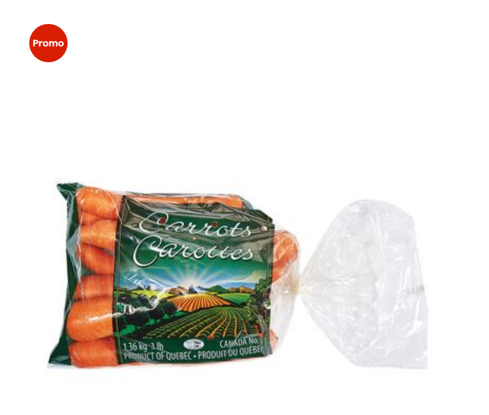 Carottes sur le site Web du Super C.