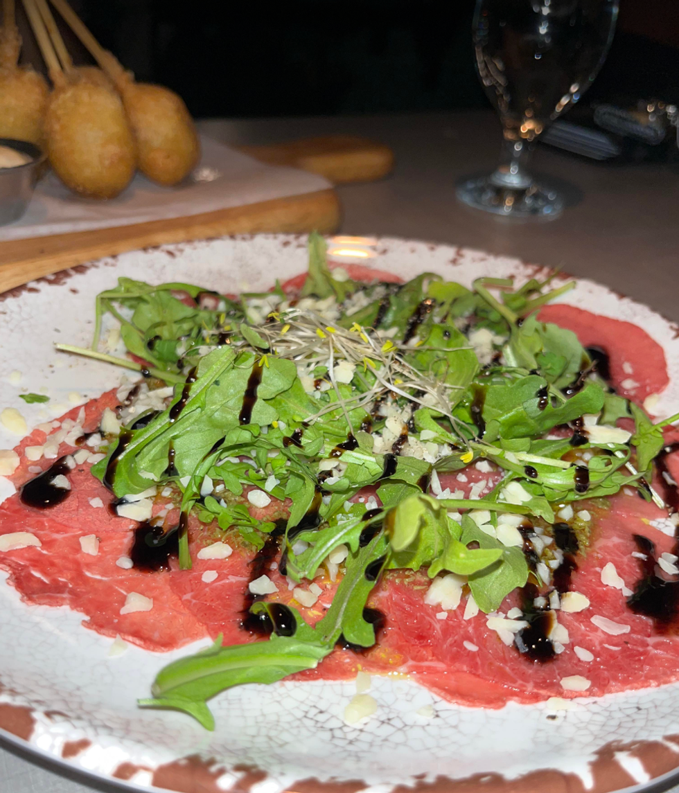 Carpaccio de boeuf du Tartaro.