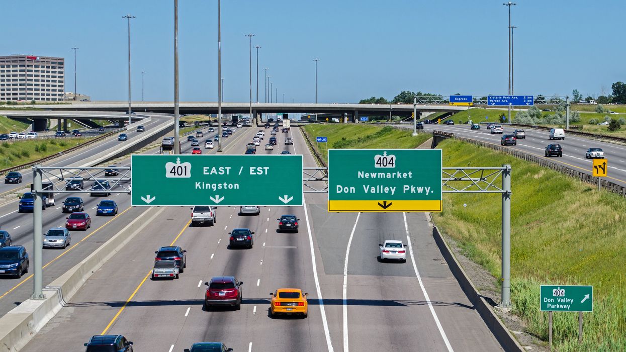 Cars on Highway 401.