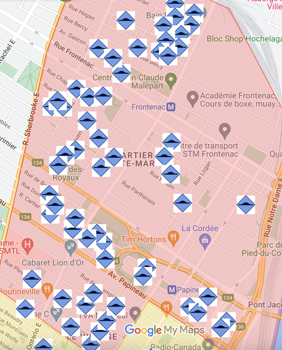 Carte des dos d'\u00e2ne d\u00e9ploy\u00e9s.