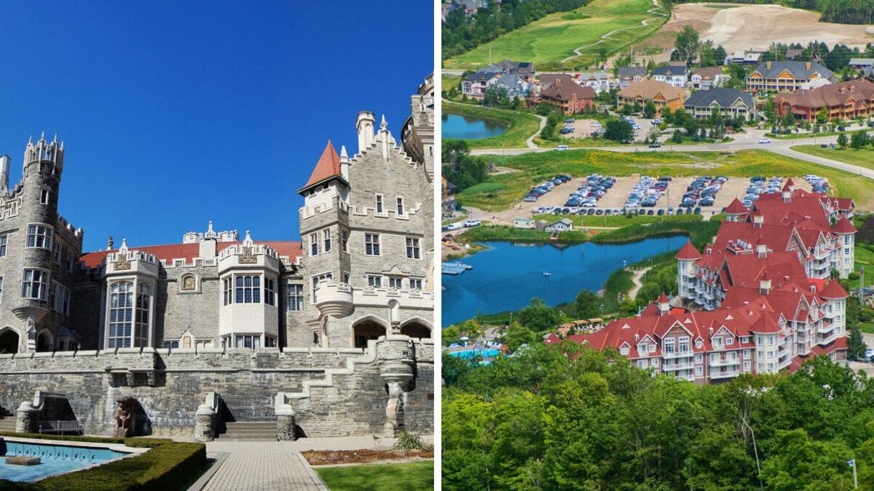 Casa Loma in Toronto. Right: Blue Mountain Resort