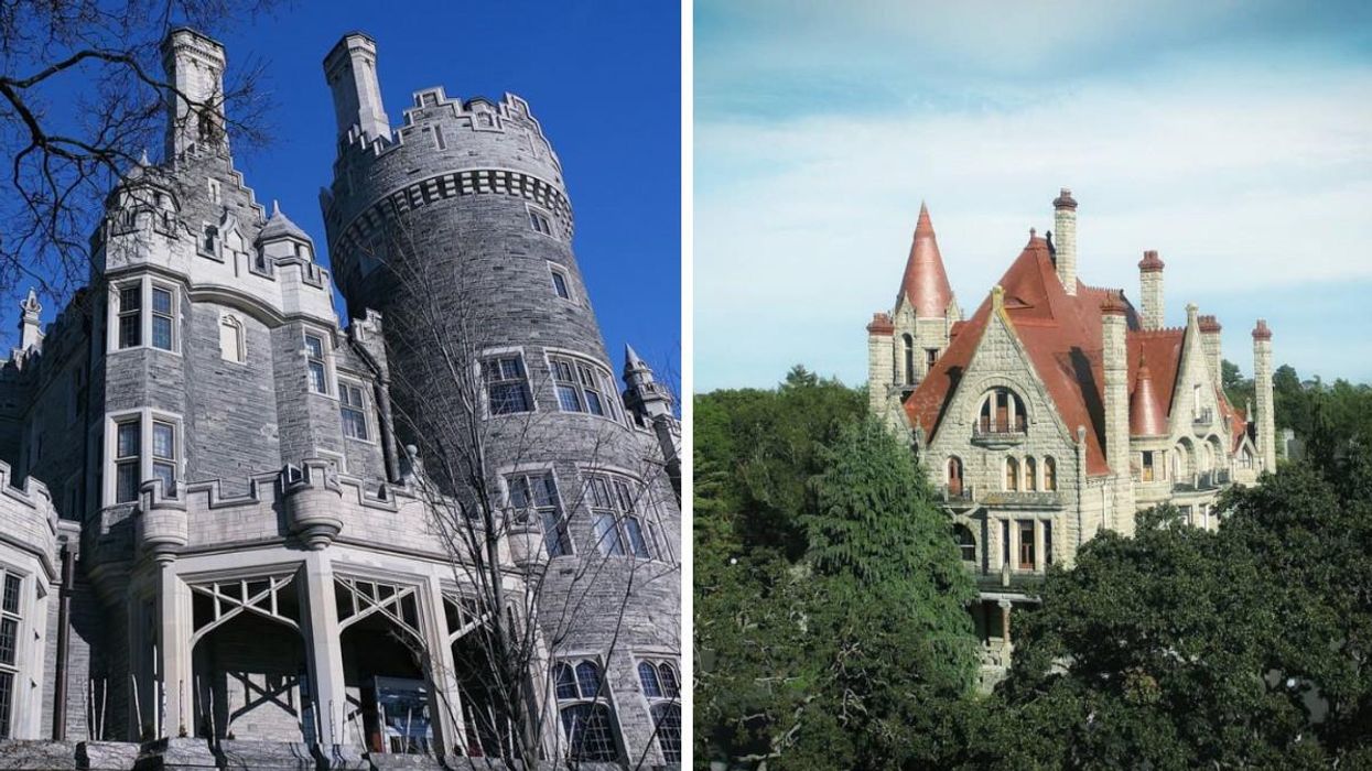 Casa Loma. Right: Craigdarroch Castle.