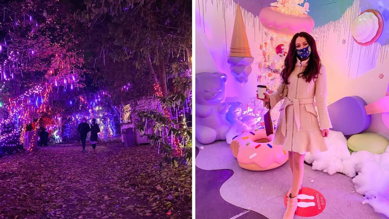 Casa Loma's Christmas Event Takes You Through A Forest Of Lights & Into Candy Land (PHOTOS)