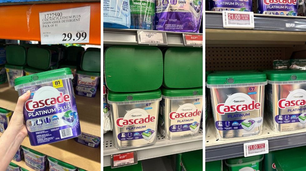 cascade platinum plus at costco and cascade platinum at walmart and loblaws