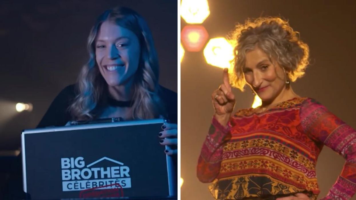 Catherine Paquin à Big Brother Célébrités : opération soupçons. Droite : Nathalie Choquette de Big Brother Célébrités 3.