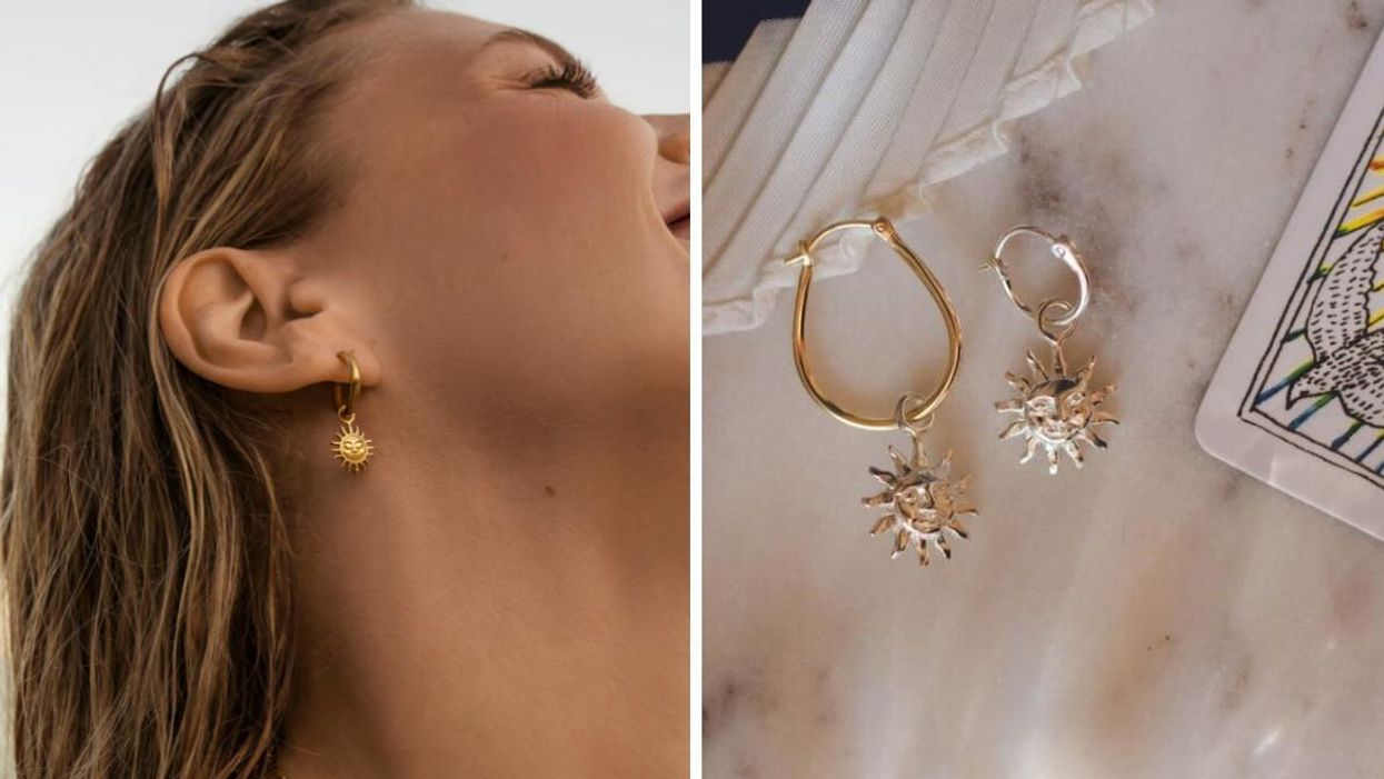 Catherine Paquin et sa collection de bijoux Appy. Droite : Boucles d'oreille Ken & Jame.