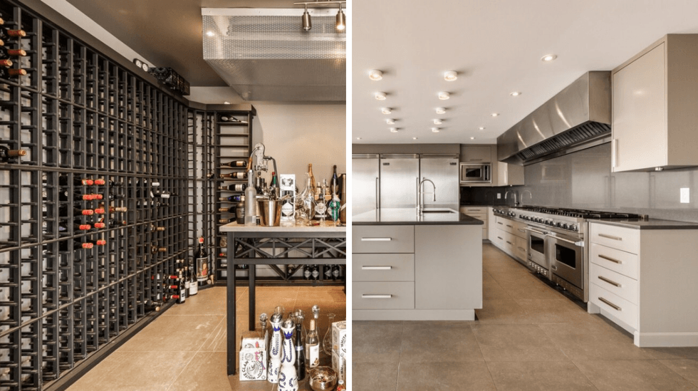 Cueva \u00e0 vin. Droite: Cocina.