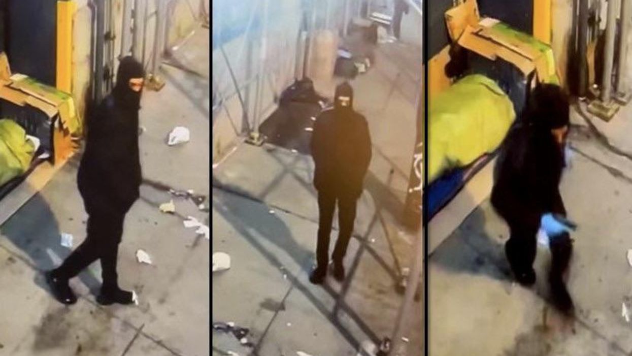CCTV footage of a murder suspect.