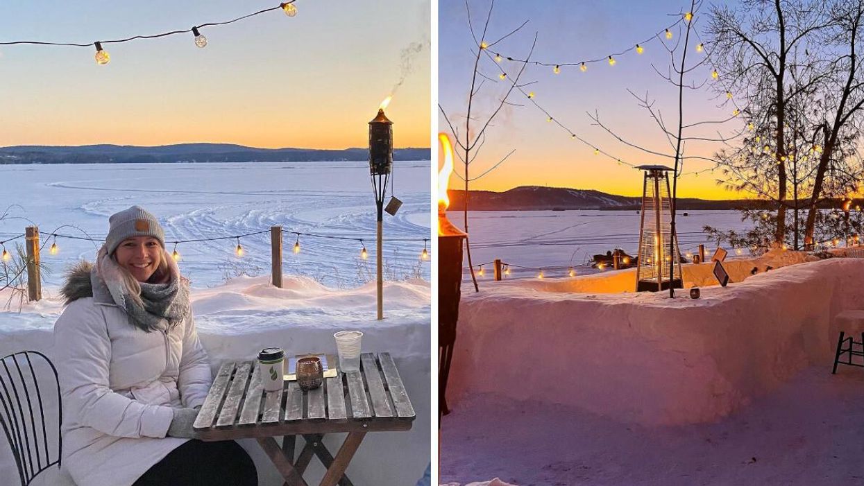 Ce bar polaire à 1h15 de Gatineau est la place où boire un «drink» devant un paysage blanc