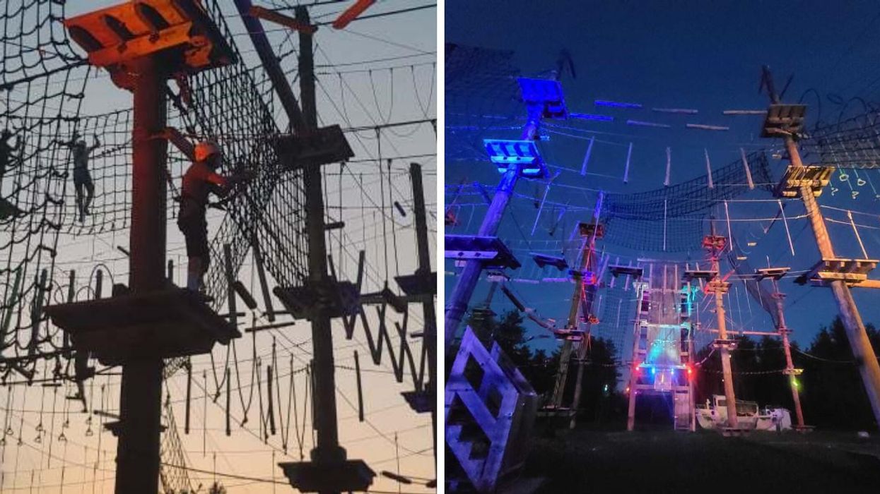 Ce labyrinthe suspendu à 1h30 de Québec fait des soirées illuminées