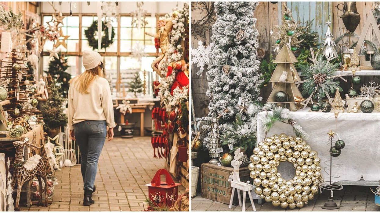 Ce magasin de plante près de Montréal devient un marché de Noël magique