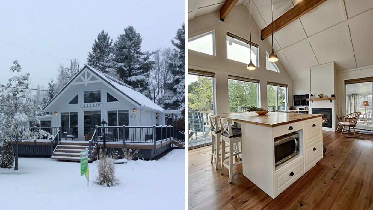 Ce mini-chalet près de Québec cache un intérieur complètement digne d'un magazine