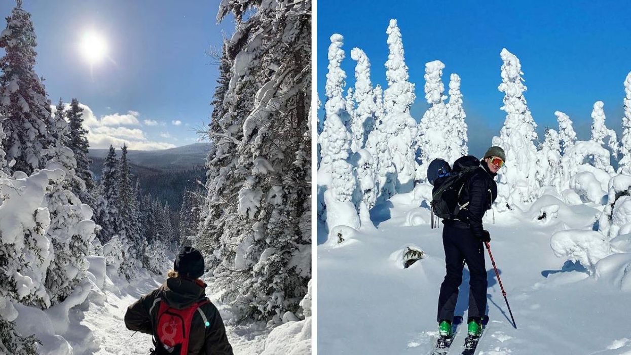 Ce mont de 830 m d'altitude au Québec donne l'impression d'être dans une boule à neige