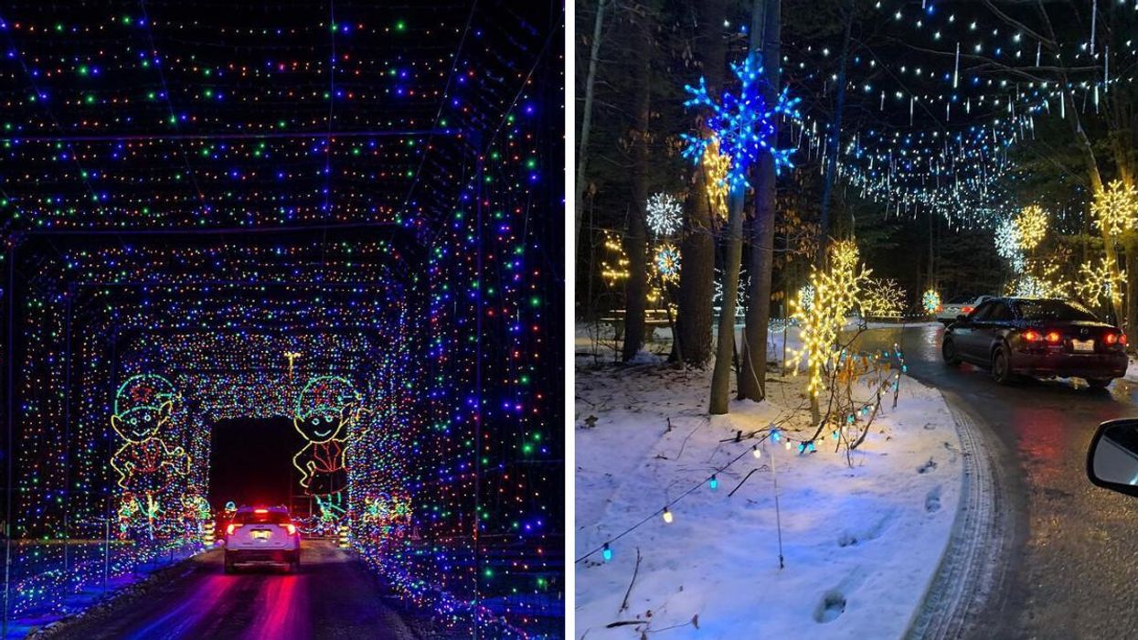 Ce parcours de lumières féérique débarque à 2 h 15 de Montréal pour la période des Fêtes