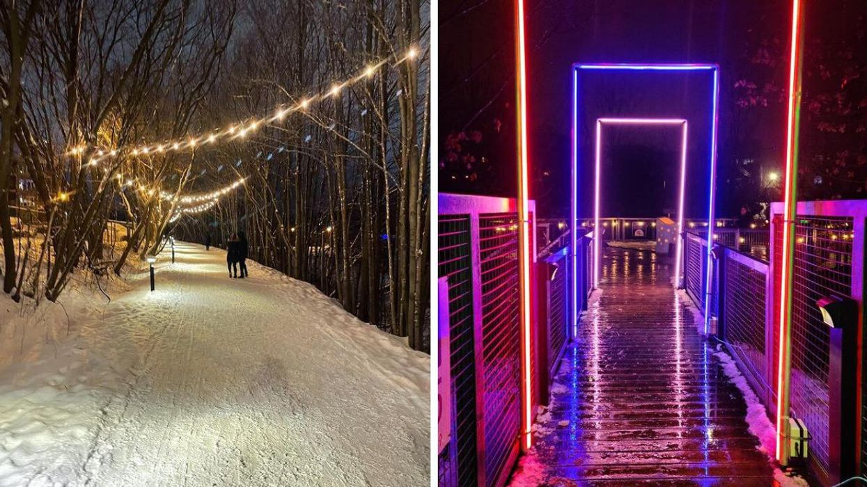 Ce parcours hivernal illumine le centre-ville de Granby et c'est complètement gratuit