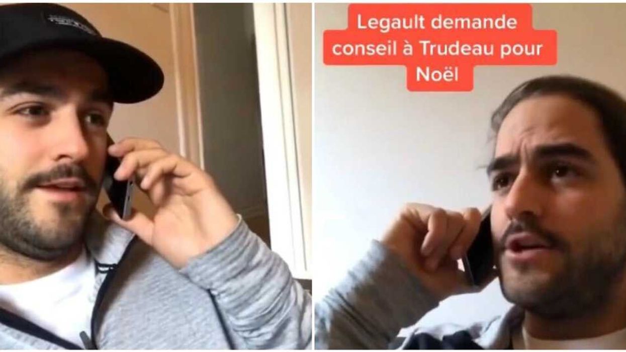 Ce Québécois parodie Legault et Trudeau sur Tik Tok qui planifient Noël et c'est hilarant