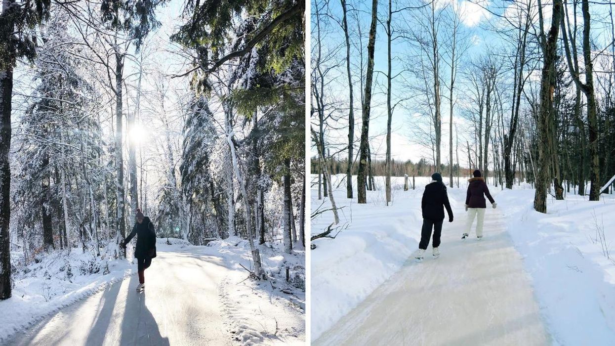 Ce sentier glacé de 5 km en pleine forêt à 1 h 20 de Québec va t'en mettre plein la vue