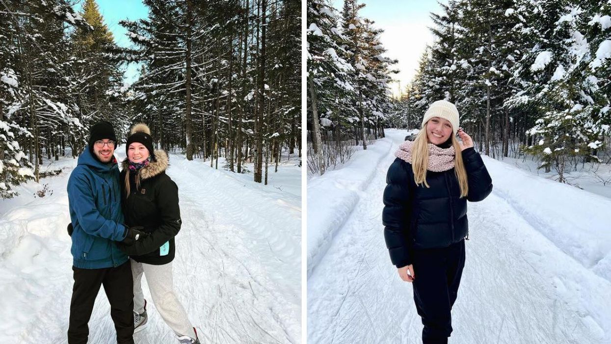 Ce sentier glacé en forêt à 1h de Québec est l'endroit parfait pour patiner avec ta moitié