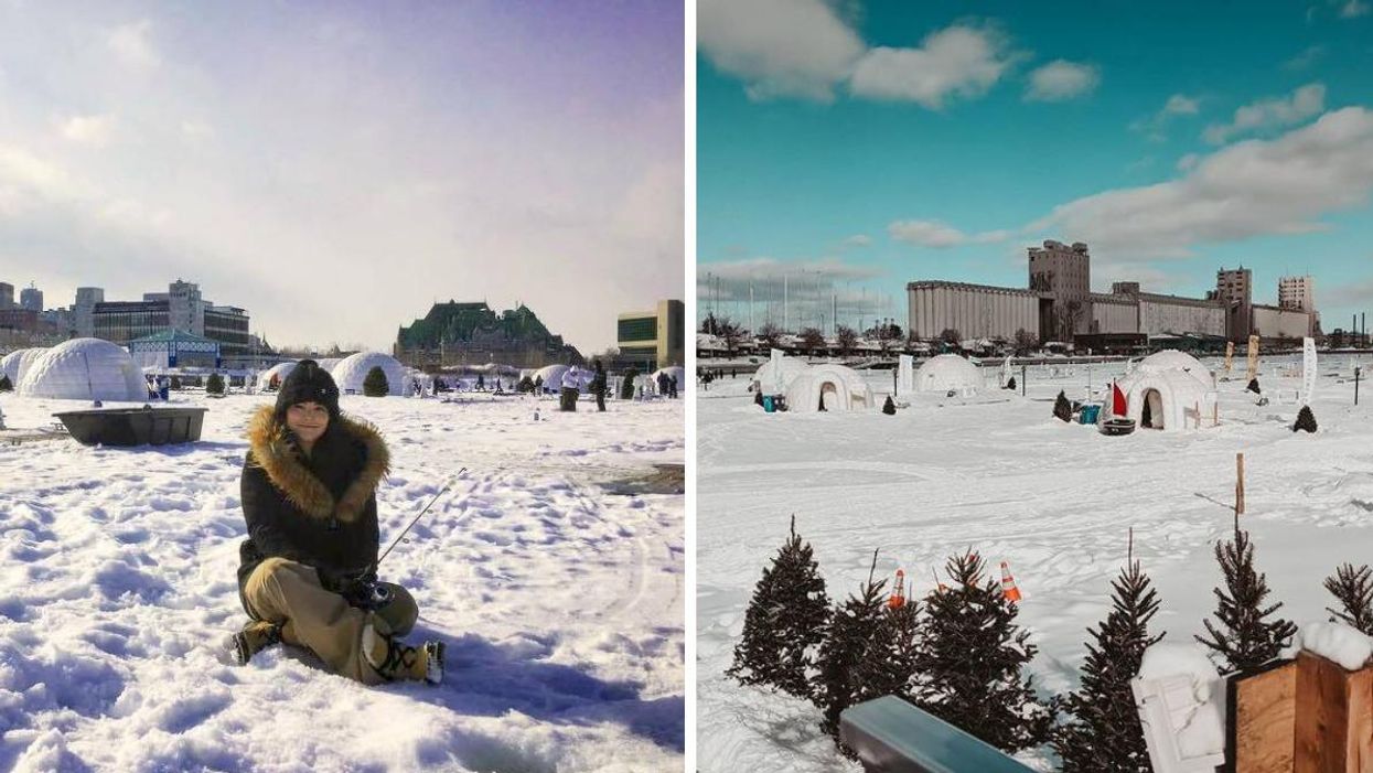 Ce village d'igloos à Québec est l'activité hivernale parfaite à faire avec ta date