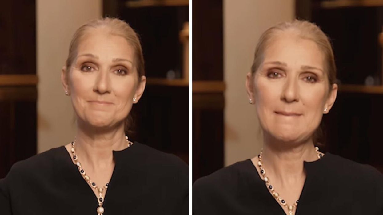 Celine Dion explaining her stiff-person syndrome diagnosis.
