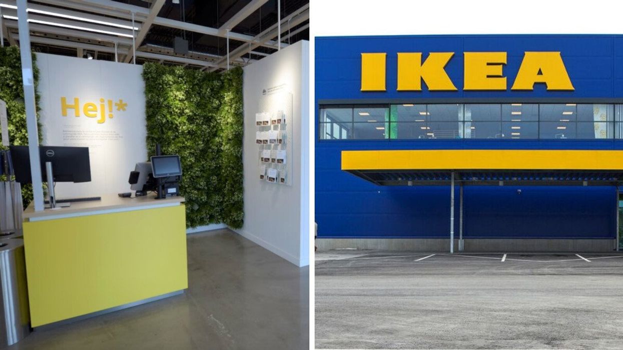 Centre de planification IKEA. Droite : Succursale IKEA.