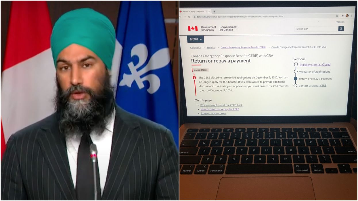 CERB Eligibility Confusion Is The Government's Fault According To Jagmeet Singh