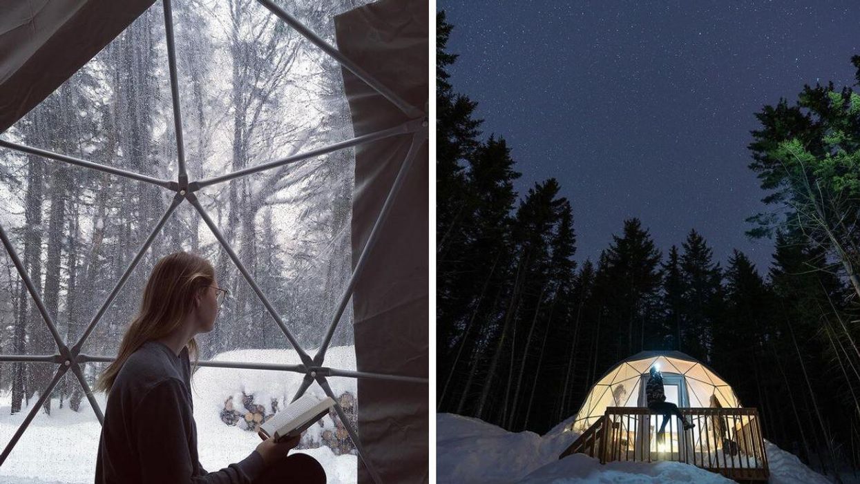 Ces dômes à 30 min de Québec sont parfaits pour une escapade romantique avec ta personne