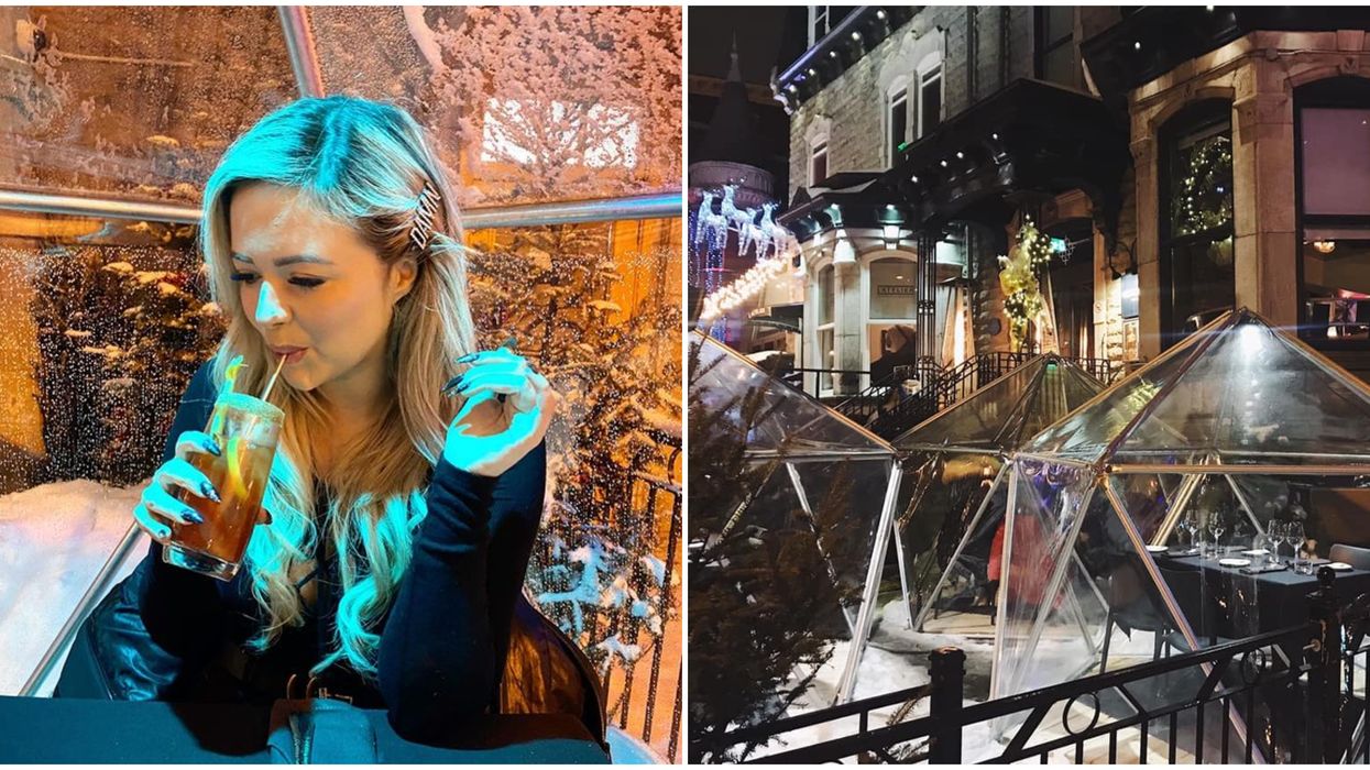 Ces dômes au restaurant Ophélia à Québec sont parfaits pour un souper romantique cet hiver