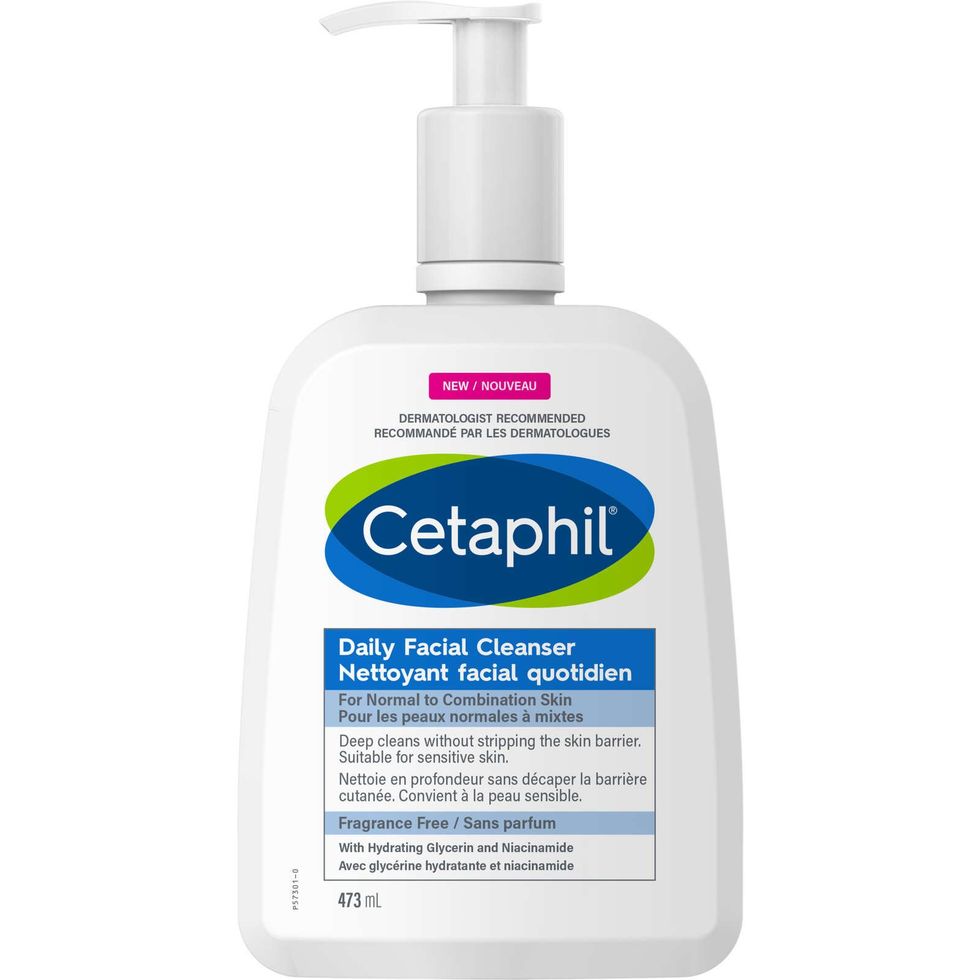 Cetaphil Daily Facial Cleanser, Fragrance Free, 473 mL.