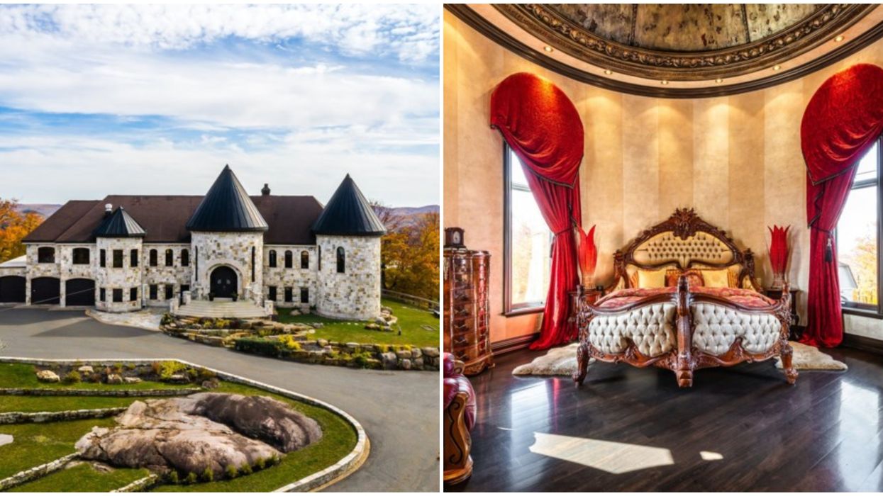 Cette maison à vendre à Val-Morin ressemble à un château du Moyen Âge