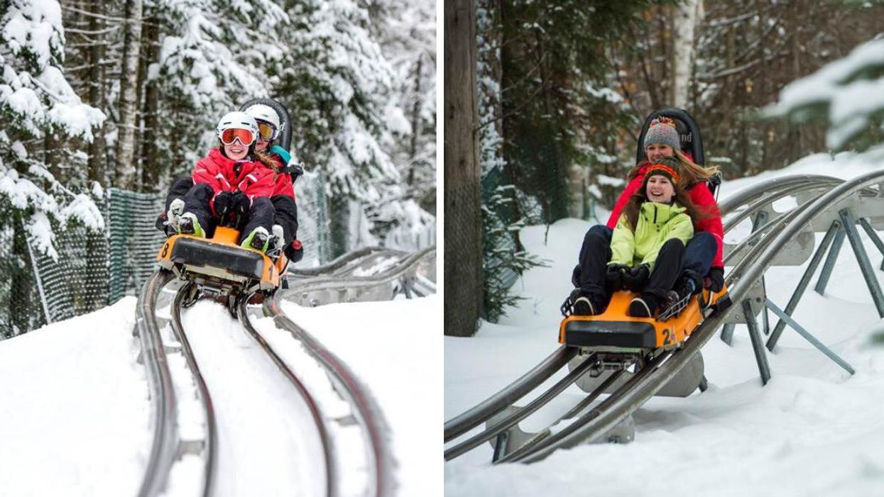 Cette montagne russe enneigée à 1h de Laval donne des frissons, mais pas à cause du froid