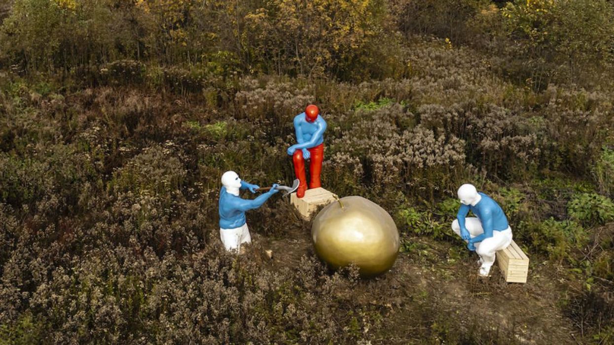 Cette nouvelle installation fait jaser à Québec et voici ce que ça « schtroumpf » là