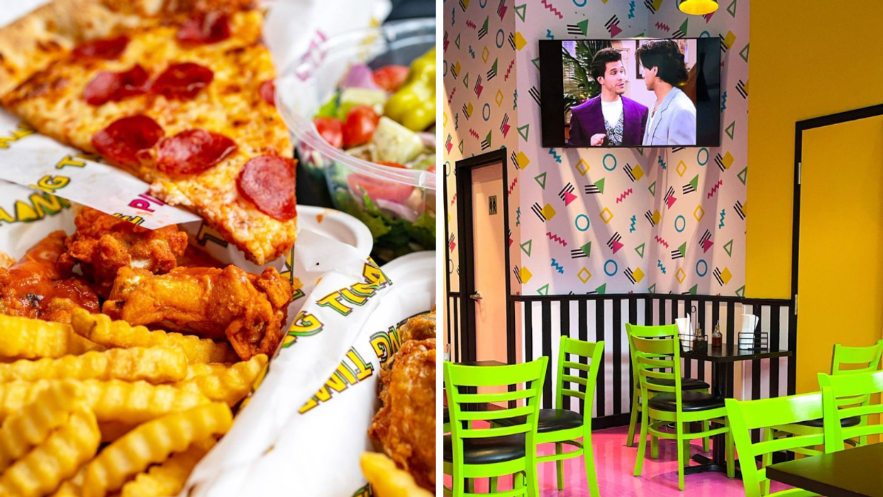 Cette nouvelle pizzéria à Montréal donne l'impression d'être dans un sitcom des années 90