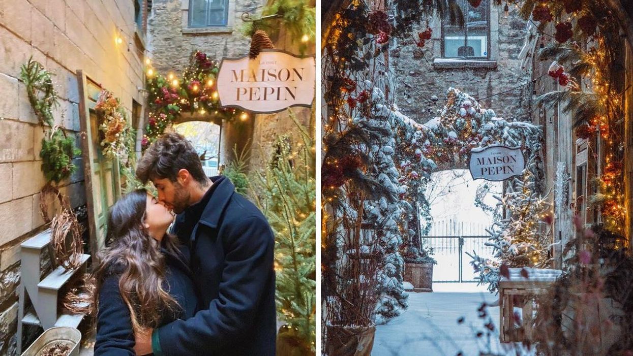 Cette ruelle festive au Vieux-Port de Montréal est LA place où prendre des photos de Noël