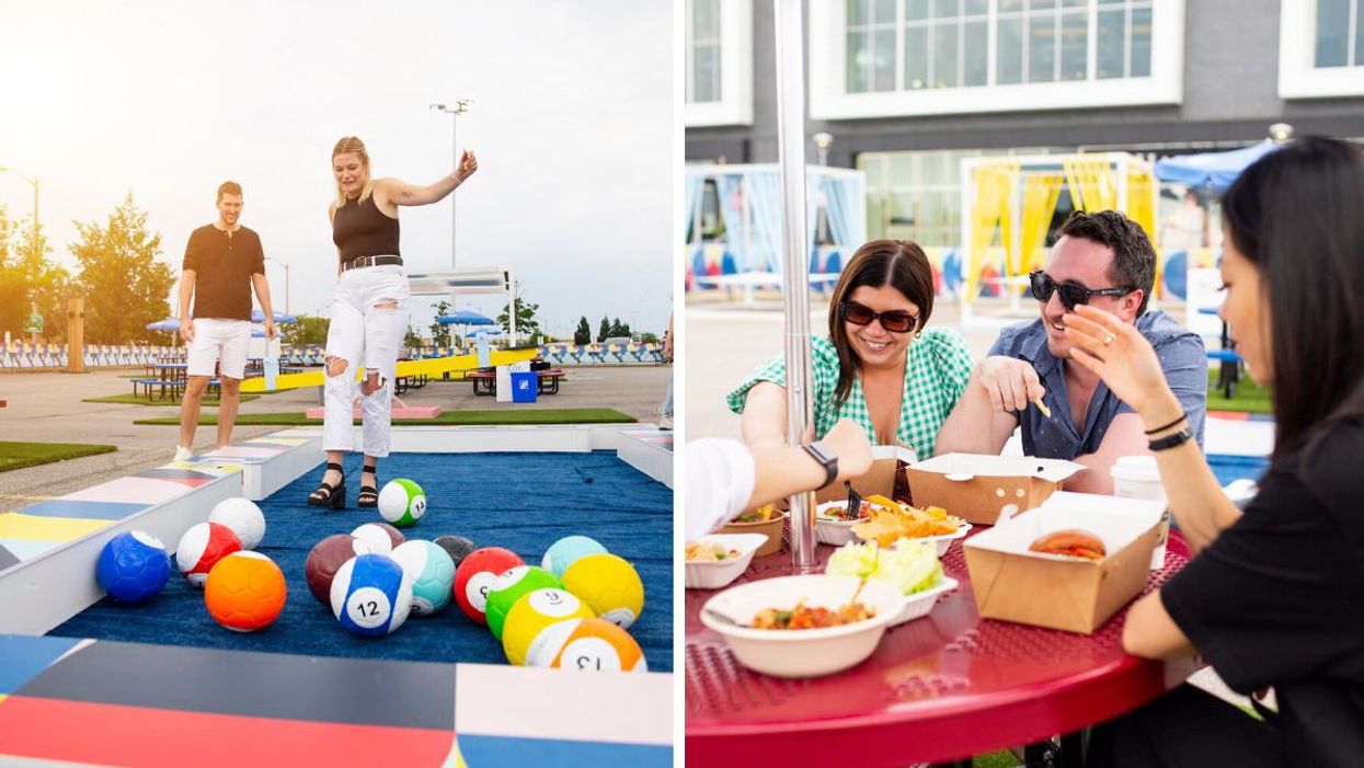 CF Sherway Gardens Has A Vibrant Patio 'Playscape' This Summer & You Don't Want To Miss It