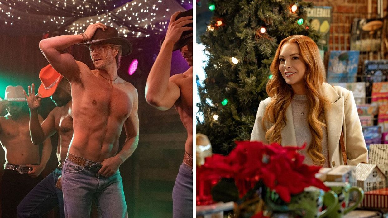 Chad Michael Murray in 'The Merry Gentlemen.' Right: Lindsay Lohan in 'Our Little Secret.'