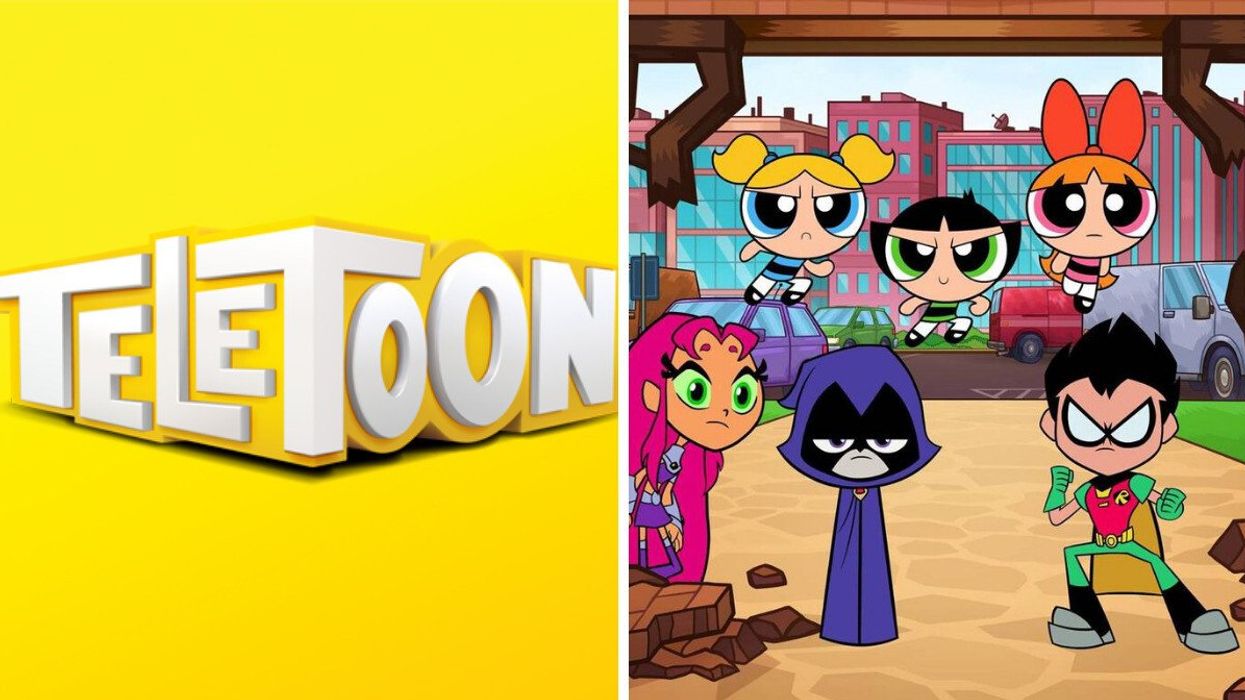 Chaîne Teletoon. Droite : Teen Titans Go! et Les super Nanas.