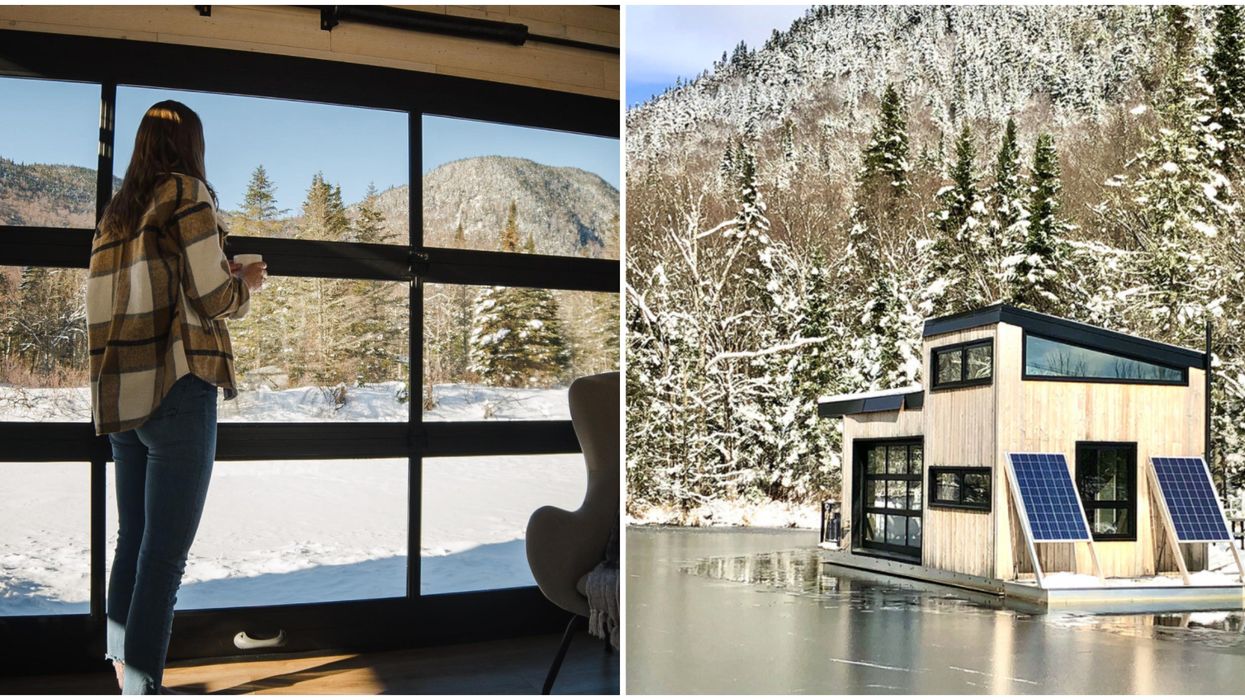 Chalet à louer à Québec: Bora Boréal loue des chalets flottants à 30 min de Québec