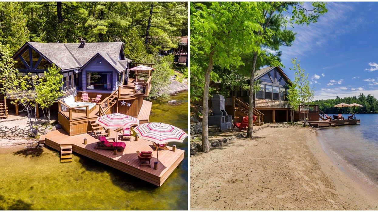Chalet avec plage et terrasse sur l'eau à vendre dans l'Outaouais