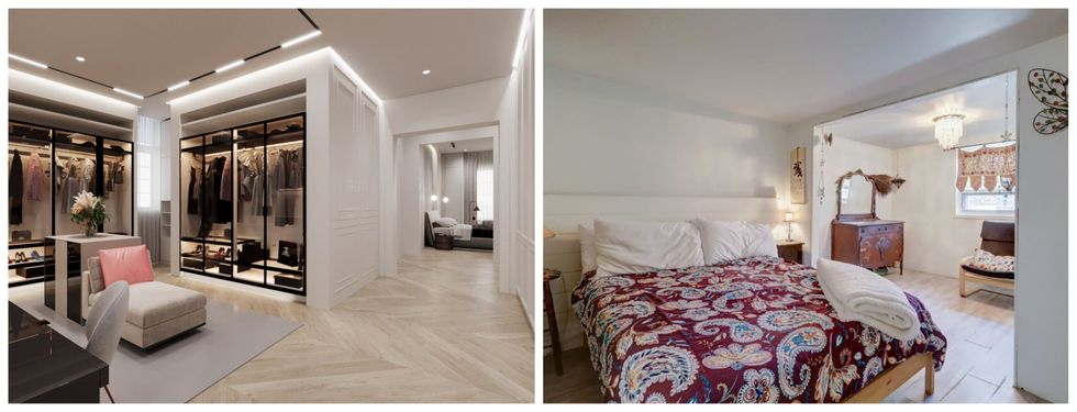 Chambres principales des maisons.