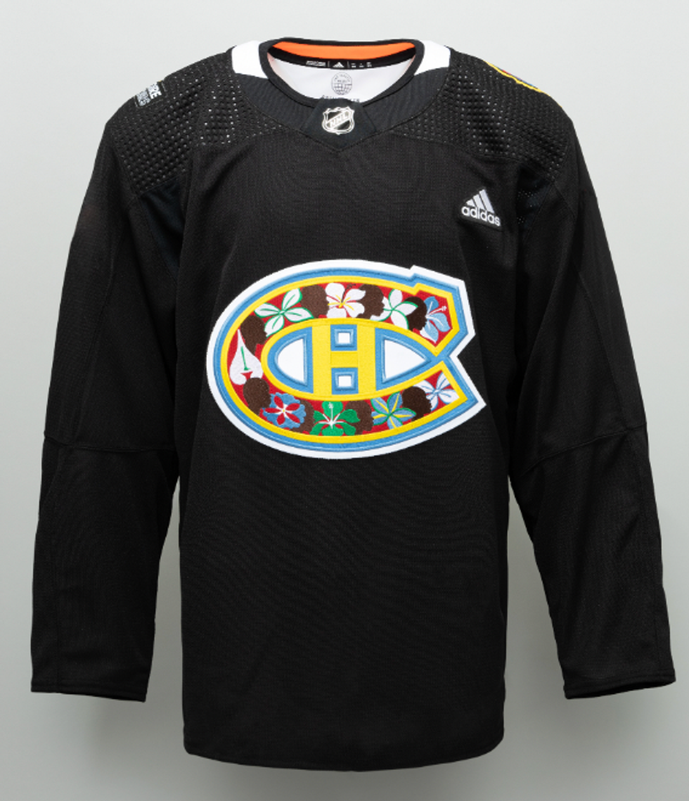 Chandail des Canadiens pour le mois de l'histoire des Noirs