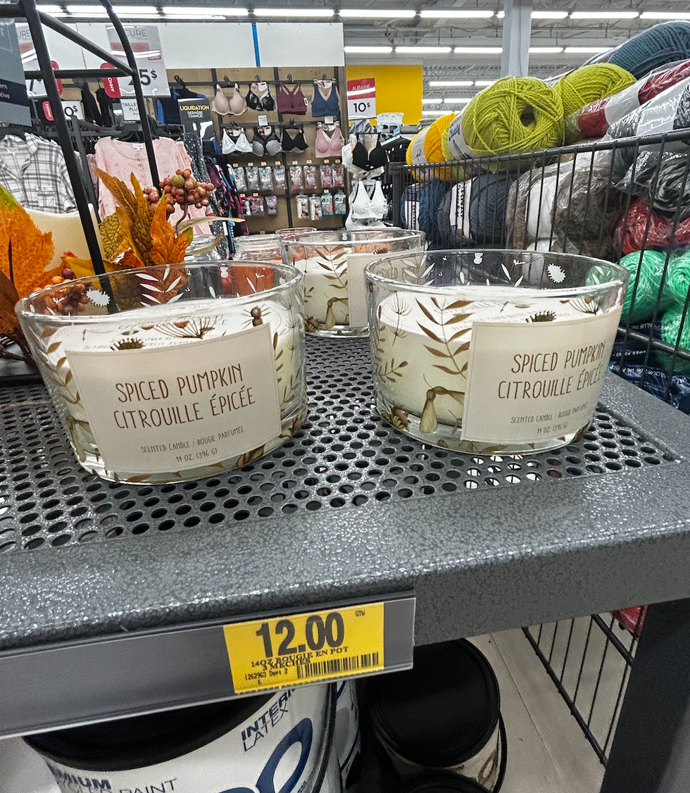 Chandelle \u00e0 la citrouille \u00e9pic\u00e9e \u00e0 vendre au Tigre G\u00e9ant.